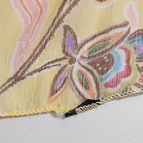 Paisley Pastels on Yellow Scarf Belt - Picture 9 of 12